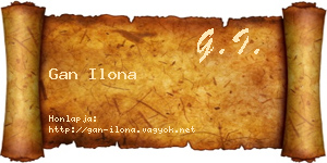 Gan Ilona névjegykártya